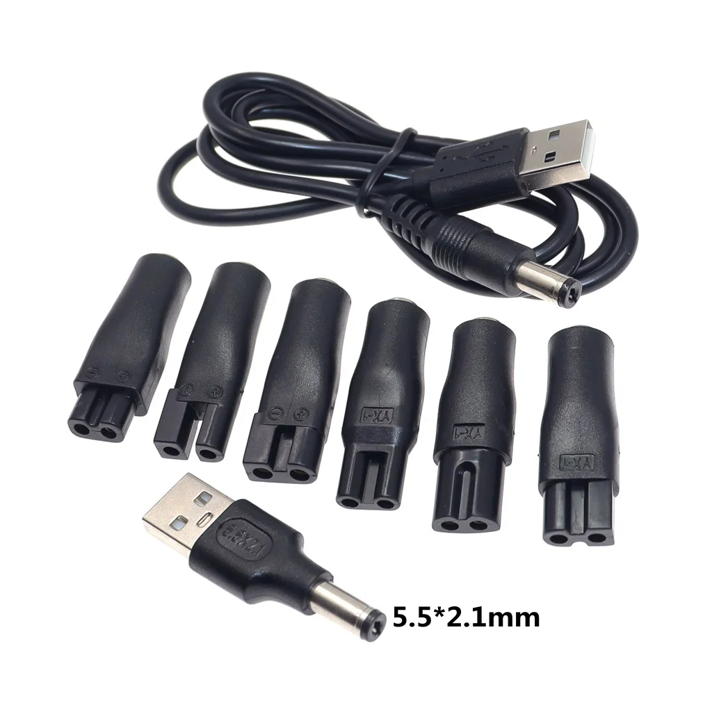 Men'S Grooming Trimmer - 8PCS Replacement Power Cord 5V Charger