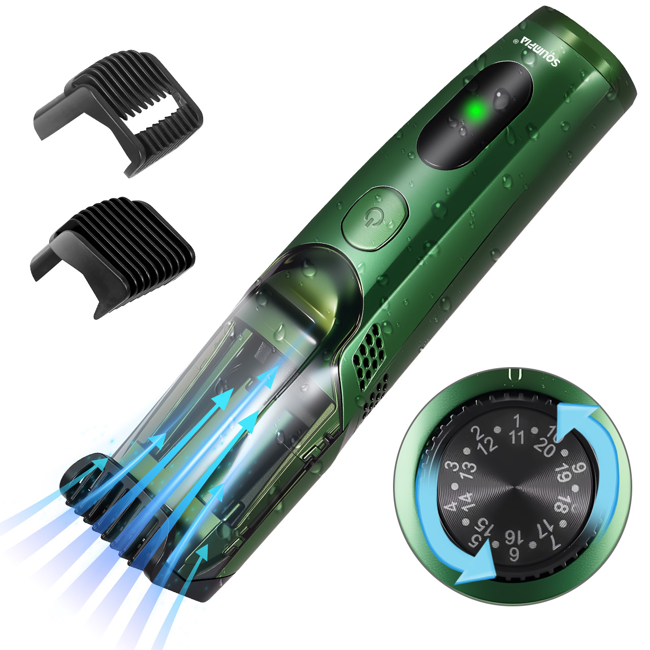 Men'S Grooming Vacuum - Solimpia Cordless Beard Trimmer for Men