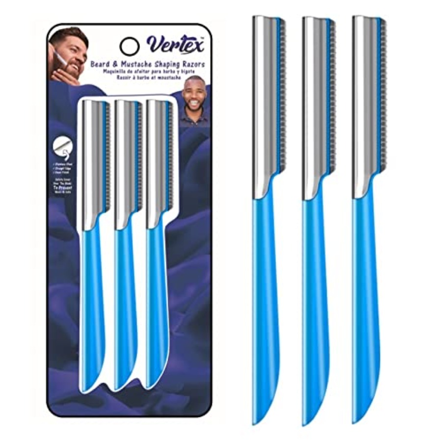 Beard Shaping Razor Tool Musta - Mens Grooming Travel Kit ulasan dan harga