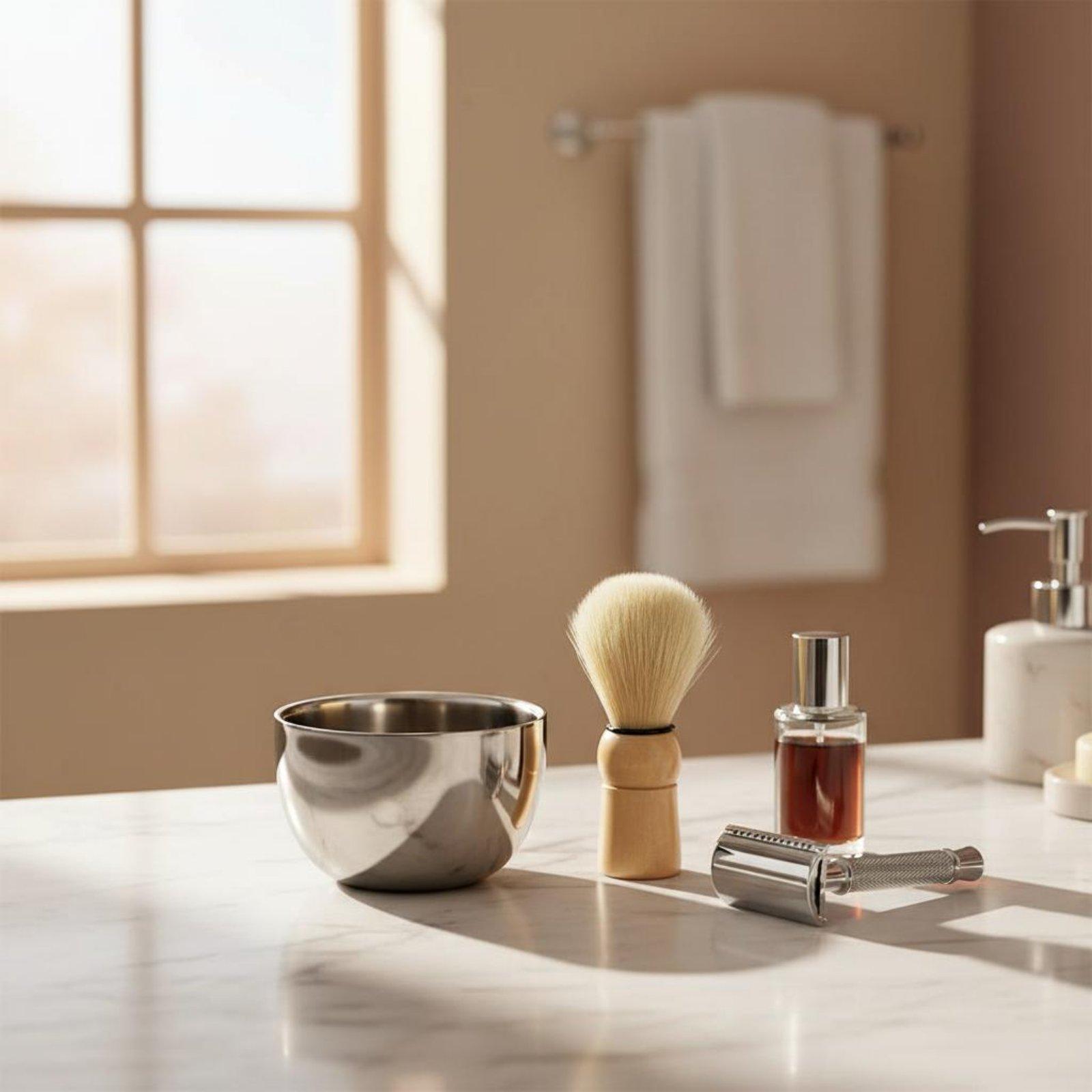 Metal Shaving Foam Bowl for Me - Men Grooming Home ulasan dan harga