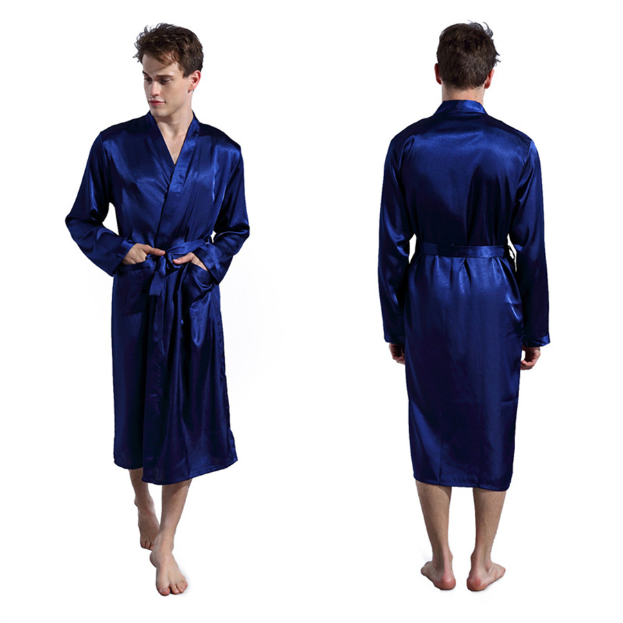 Groom Robe Emulation Silk Soft - Men Grooming Home ulasan dan harga